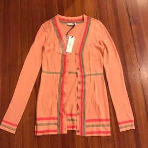 Peach Versace Long Cardigan